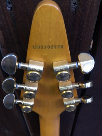 Продам электрогитару Epiphone 1958 Korina Flying V Белыничи - изображение 2