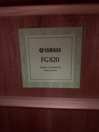 Гитара акустическая yamaha fg820 Сынжерей - изображение 2