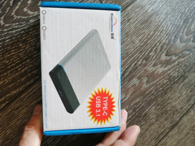 Алюминиевый, внешний жесткий диск 500Gb Буча - изображение 3