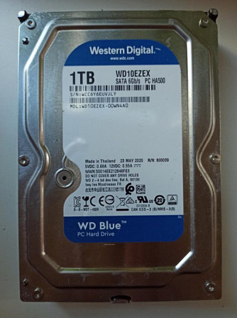 Жёсткий диск 1 TB WD Blue б/у Ватра - изображение 1