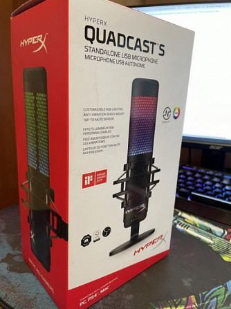 Микрофон HyperX QuadCast S Соль-Илецк - изображение 2