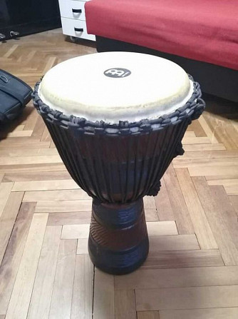 Барабан Джембе MEINL DJFS1-M Djembefola Series Tiki Black 10' б/у Lviv Кагул - изображение 1