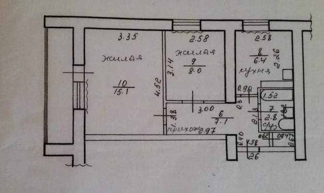 2-комн. кв., 42 м², 5/5 этаж Тирасполь - изображение 3