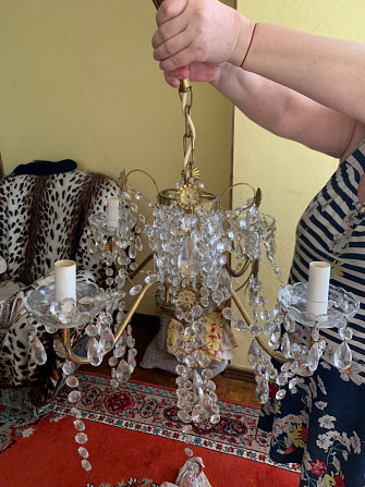 люстра чехословакия чешское стекло Кропивницкий - изображение 1