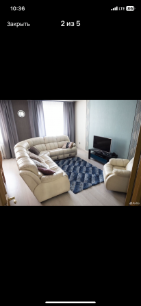 Продам кожаный диван и кожаное кресло Чита - изображение 2