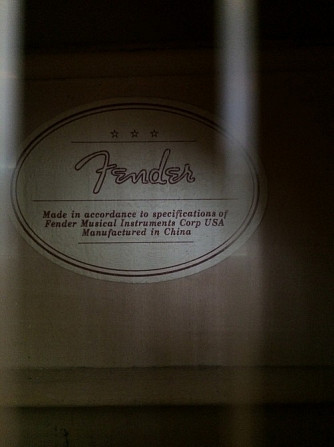 Акустическая гитара Fender  - изображение 3