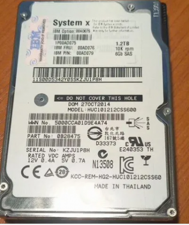 Серверные диски SAS 1,2 Tb IBM 10K размер 2.5 Москва - изображение 1