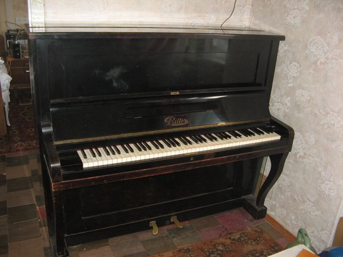 Продам антикварное немецкое пианино C. Rich. Ritter Halle Мытищи - изображение 1