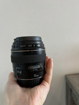Объектив кэнон 85 EF 1.8 USM с блендой Магадан - изображение 1
