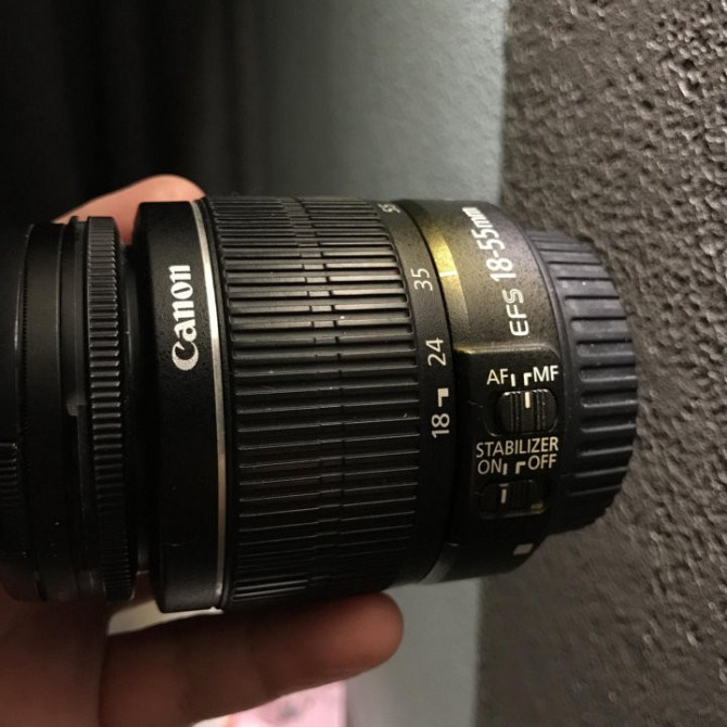 Объектив Canon EF-S 18-55 mm 3.5-5.6 is Магадан - изображение 1