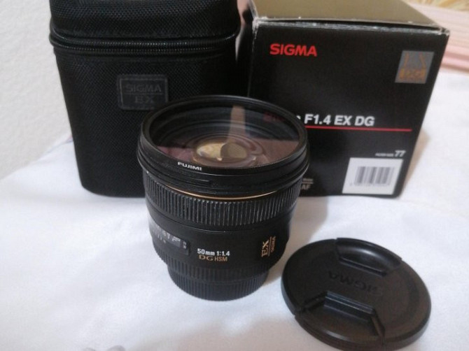 Объектив sigma 50mm f 1.4 ex dg япония Великие Луки - изображение 1