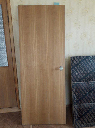 двери шпонированные 2.1м х0,8м межкомнатные б/у Уральск - изображение 1