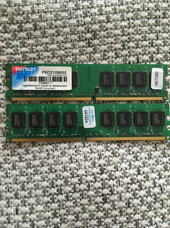 Оперативная память DDR 2 Patriot psd21g8002 1GB Нахабино - изображение 1