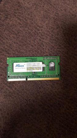 Оперативная память для ноутбука ddr3 1gb. Яблоновский - изображение 1