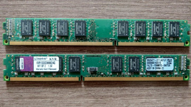 Оперативная память 4 Gb (2 x 2 Gb) DDR3 1333 MHz. Кашира - изображение 1